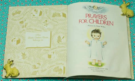 Little Golden Book Prayers For Children Eloise Wilkin Etsy