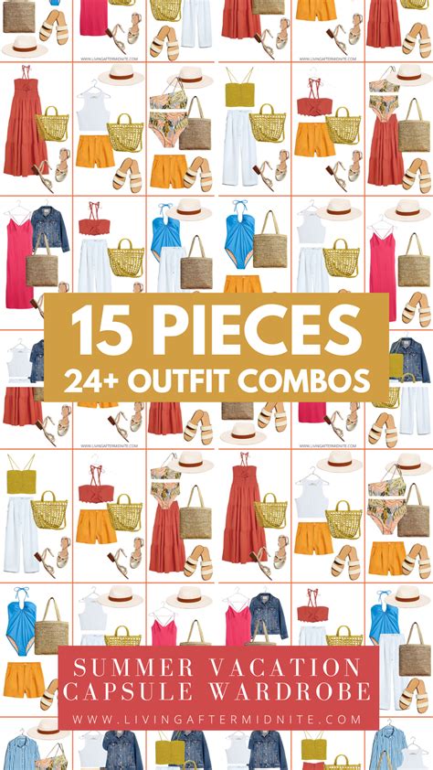 Madewell Summer Vacation Capsule Wardrobe 15 Pieces 24 Outfits