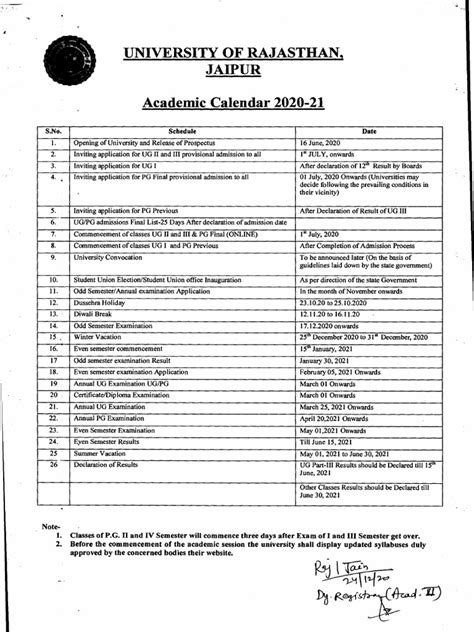 Academic Calendar 2020 21 Pdf