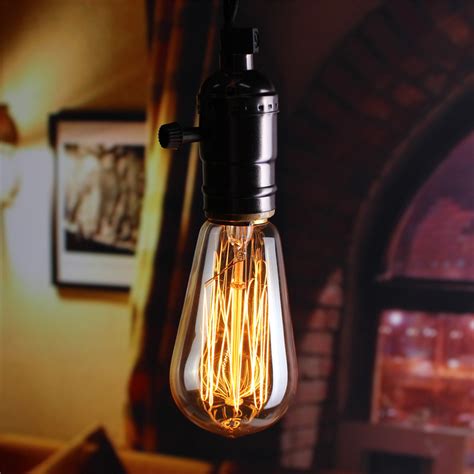 E27 60w St58 Edison Bulb Antique Filament Lamp Retro Vintage Light 220v