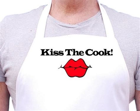 Kiss The Cook Aprons Funny Chef Aprons For Men And Women Cooking In The Kitchen By Coolaprons