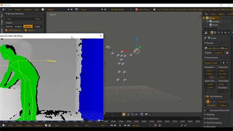 Kinect Motion Capture Recording In Blender Youtube