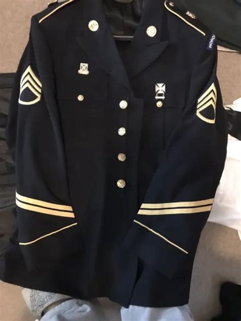 Us Army Service Uniform Asu Enlisted Dress Blue Jacket Coat Mans 42r