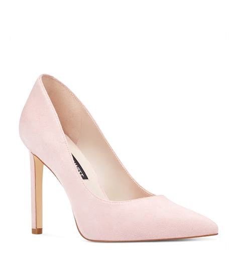 Nine West Womens Tatiana Suede Pointed Toe Classic Pumps Light Pink Size 70 Q Ebay