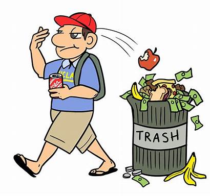Throwing Garbage Clipart Anywhere Waste Reducing Dining