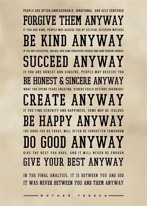 Do Good Anyway Poster By Rois Lois Displate