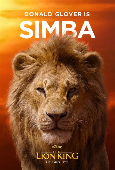 The Lion King Posters Provide A New Look At Donald Glovers Simba