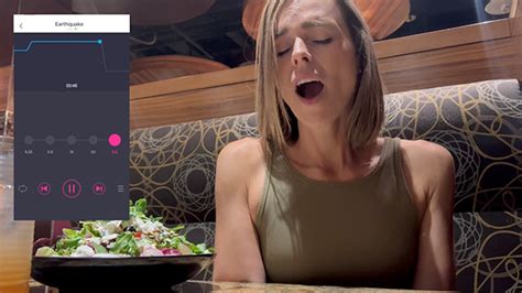 Cumming Hard In Public Restaurant With Lush Remote Controlled Vibrator Redtube