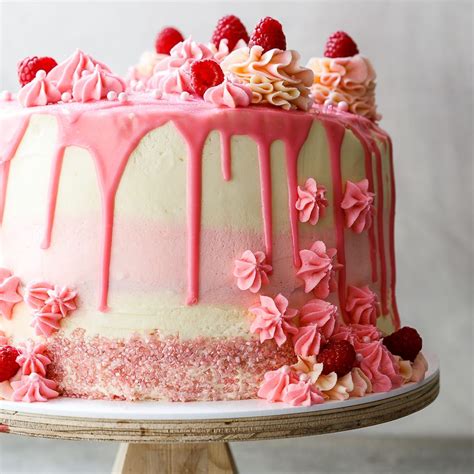 this totally over the top raspberry and mascarpone layer cake is absolutely scrumptious and