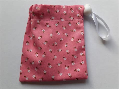 Menstrual Cup Pouch Pink Flowers Etsy