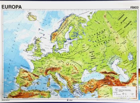 Europa Físico Político Mapas Murales Edigol Ediciones