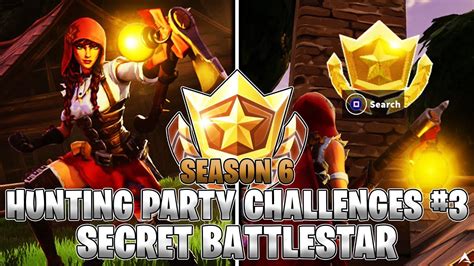 Secret Battlestar Location Week 3 Hunting Party Challenges Fortnite