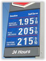 Images of Gas Station Price Signs