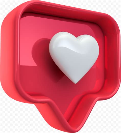 3d Instagram Like Heart Notification Icon New Instagram Logo