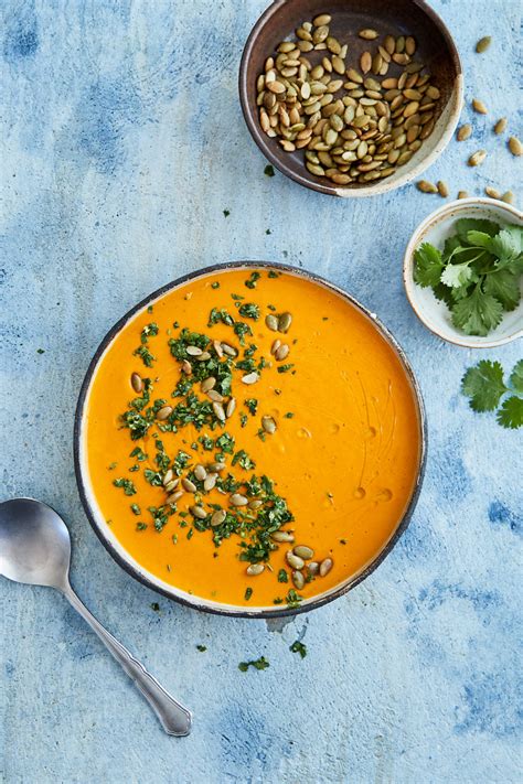 Coconut Curry Carrot Soup Naturally Recipe In 2020 Curried