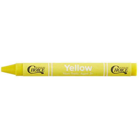 Choice Bulk Yellow Crayon 1000case