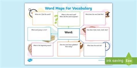 Word Maps For Vocabulary Twinkl Teacher Made Twinkl