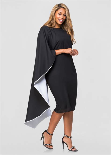 Now you can shop for it and enjoy a good deal on simply browse an extensive selection of the best cape dress plus size and filter by best match or price to find one that suits you! Two-Tone Half Cape Dress-Plus Size Dresses-Ashley Stewart ...