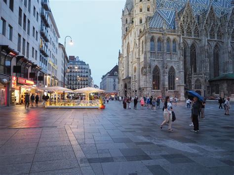 Stephansplatz St Stephen Cathedral Square In Vienna Editorial Image