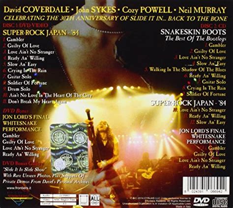 Whitesnake Live In 84 Back To The Bone Audio Cd New Ebay