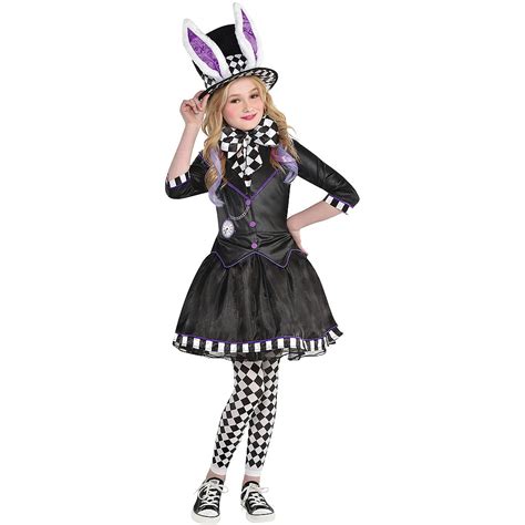 Child Dark Mad Hatter Costume Alice In Wonderland Halloween