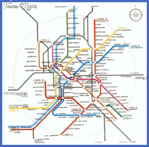 Romes Subway Metro Map Subway Map Transit Map Images