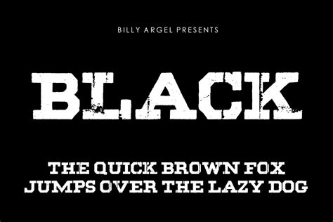 Black Font By Billy Argel Fontspace