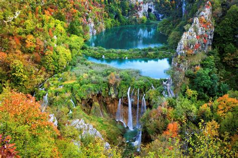 Plitvice Lake National Park In Autumn Hd Wallpaper Sfondo 3750x2500