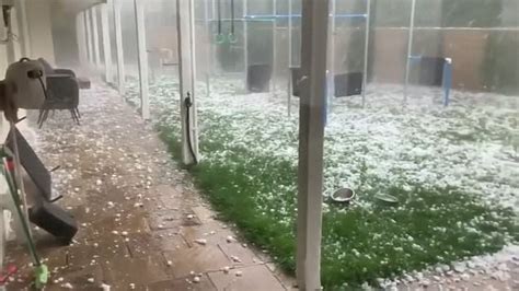 Watch Huge Hailstones Pummel Australia Metro Video
