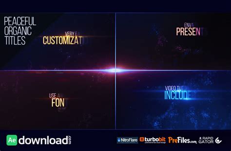 See more ideas about videohive, templates, after effects. PEACEFUL ORGANIC TITLES (VIDEOHIVE) - FREE DOWNLOAD - Free ...