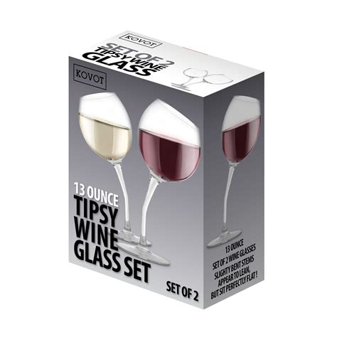 Tilted Wine Glass Set Kovot