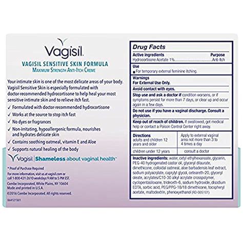 Vagisil Anti Itch Creme Maximum Strength Sensitive Skin Formula Oz Pack Of Pricepulse