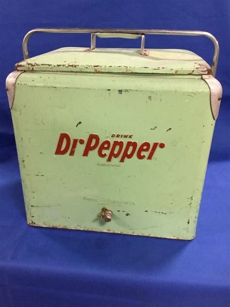 Dr Pepper Drink Cooler Ice Chest Made By Progressive Refrigerator Co