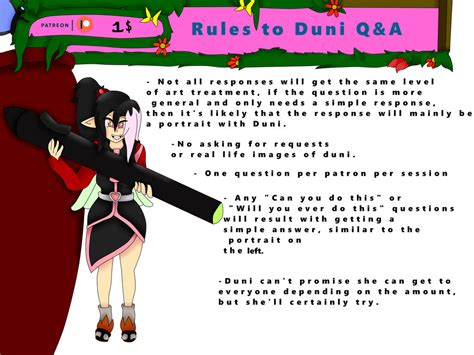 Duni Patreon Q And A Guidelines By Fairyduni On Deviantart