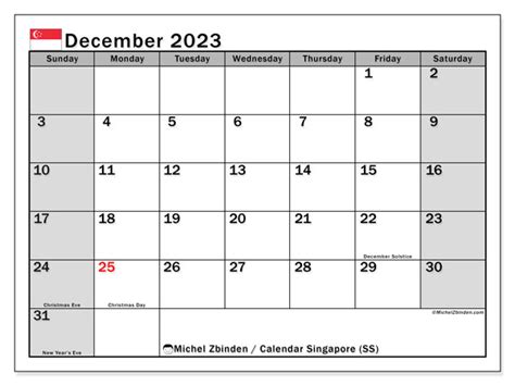 December 2023 Calendar Singapore Get Calendar 2023 Update