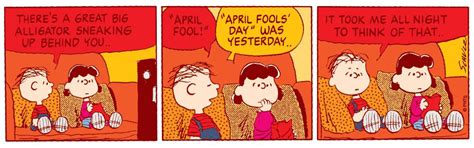 April Fools Day Was Yesterday Charlie Brown And Snoopy April