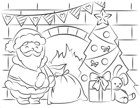 You will find santa claus with christmas gifts and in sleigh coloring sheets. Dibujo de Santa Claus llevando regalos de Navidad para ...