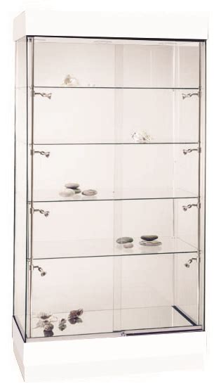 Frameless Wooden Glass Display Cabinet 1000mm Experts In Display