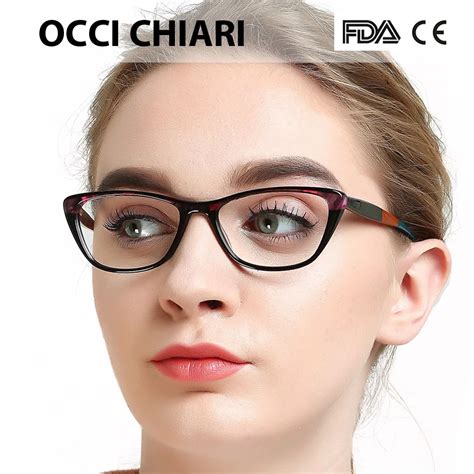 Occi Chiari 2018 Fashion Brand Retro Vintage Acetate Women Cat Eyes