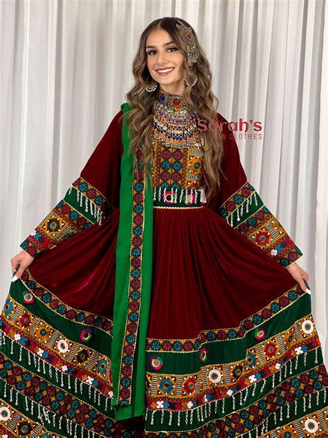 Garnet Afghan Kuchi Dress Artofit