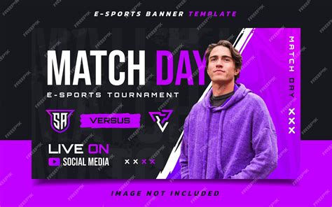 Premium Vector Match Day Esports Gaming Banner Template For Social Media