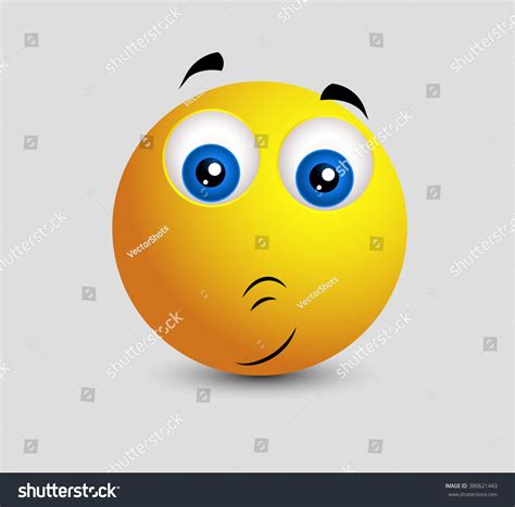 Embarrassed Emoticon Royalty Free Vector Image Images