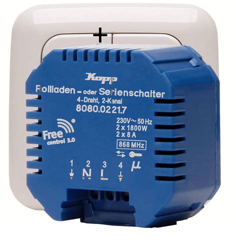 Kopp Germany Wireless Double Switches Warranty 20 Years