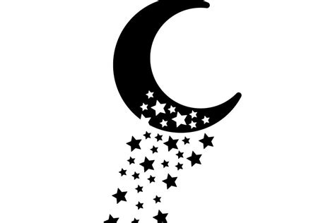 Grab Your Free Moon And Stars Svg Now