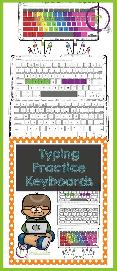 Typing Practice Printable Keyboards Keyboard Lessons Reading Lessons