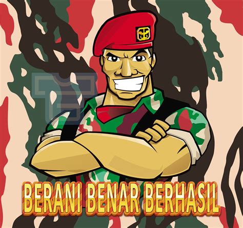 35 Gambar Animasi Kopassus Keren Gea Gambar