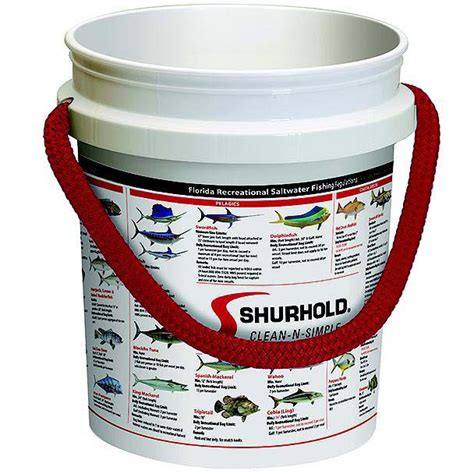 Shop For Shurhold Shurhold 2451ffr Rope Handle Bucket 5 Gal White W