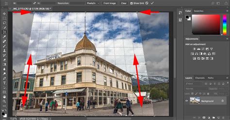 Using The Perspective Crop Tool In Photoshop