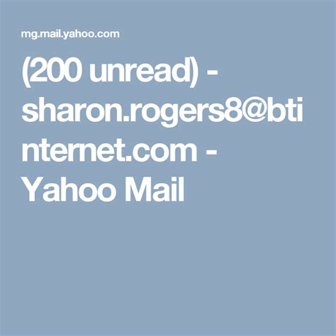 200 Unread Sharonrogers8 Yahoo Mail Mailing