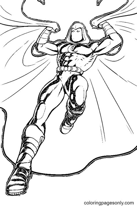 Superhero Moon Knight Coloring Pages Moon Knight Coloring Pages